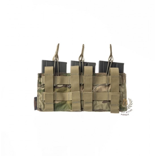 ΤΡΙΠΛΗ ΘΗΚΗ ΓΕΜΙΣΤΗΡΩΝ G3 MOLLE  ΑΝΟΙΧΤΗ MULTICAM